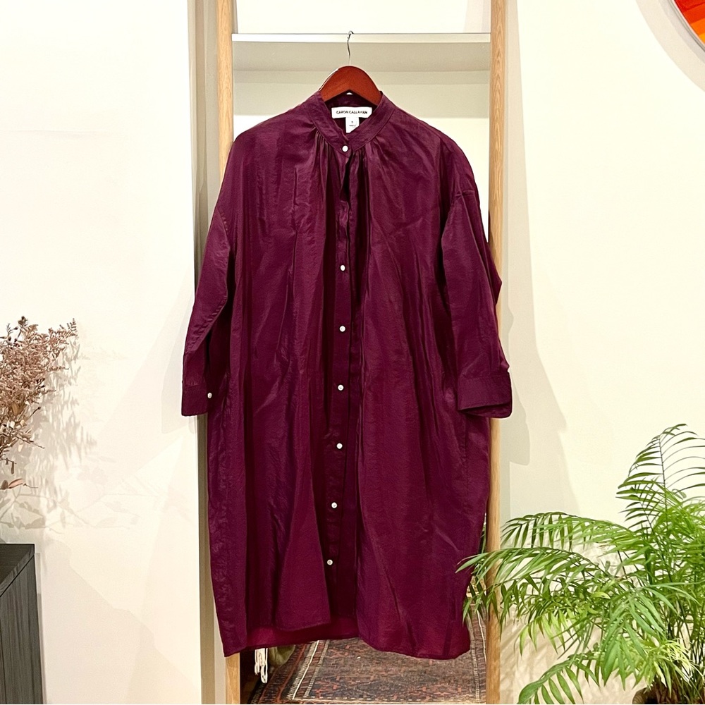 Purple Caron Callahan Small shirt Dress